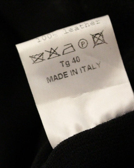 La Maison du Couturier Black Leather Jumpsuit