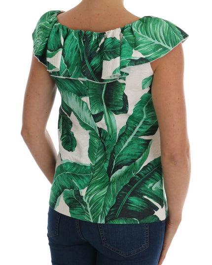 Dolce & Gabbana Pineapple Banana Sequins Blouse T-shirt