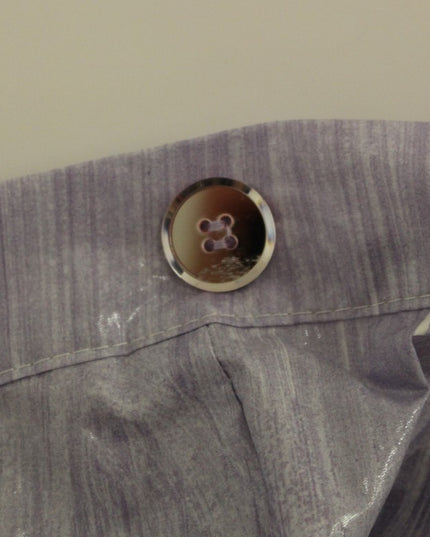 Licia Florio Purple Viscose Above-Knee Wrap Skirt