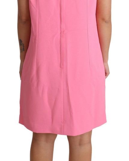 Dolce & Gabbana Pink Shift Sleeveless Knee Length Dress