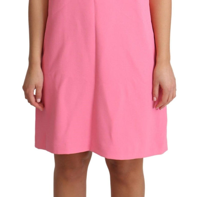 Dolce & Gabbana Pink Shift Sleeveless Knee Length Dress