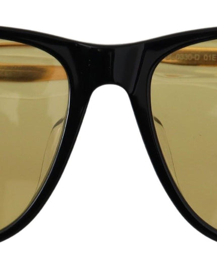 Diesel Black Frame DL0330-D 01E 57 Yellow Transparent Lenses Sunglasses