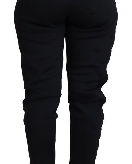 Dolce & Gabbana Black Polyester Neoprene Jogger Trouser Pants