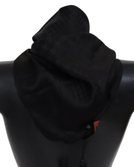 Missoni Black Wool Knit Unisex Neck Wrap Shawl Scarf