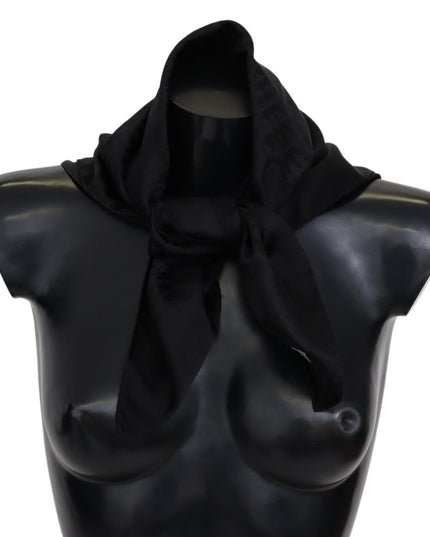 Missoni Black Wool Knit Unisex Neck Wrap Shawl Scarf