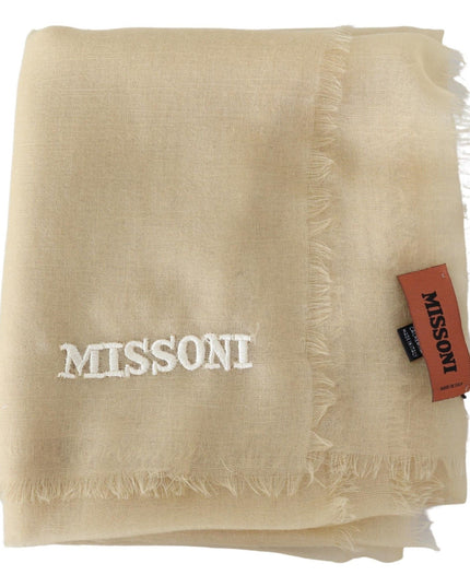 Missoni Beige Cashmere Unisex Neck Scarf