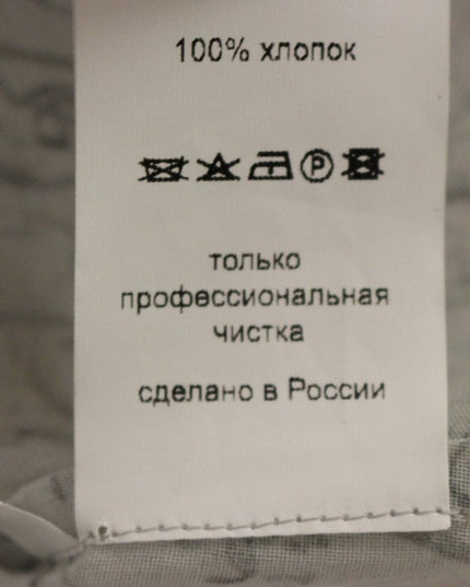 Vika Gazinskaya Blue Cotton Blouse Tunic