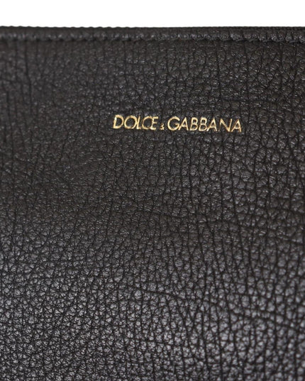 Dolce & Gabbana Black Exotic Leather Shoulder Sling Alta Sartoria Bag