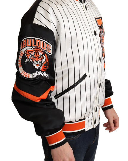 Dolce & Gabbana Multicolor Bomber King Logo #DGMILLENNIALS Jacket