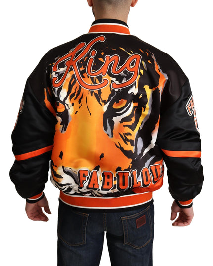 Dolce & Gabbana Multicolor Bomber King Logo #DGMILLENNIALS Jacket