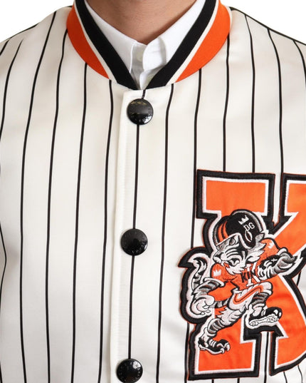 Dolce & Gabbana Multicolor Bomber King Logo #DGMILLENNIALS Jacket