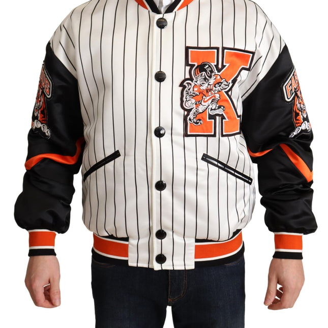 Dolce & Gabbana Multicolor Bomber King Logo #DGMILLENNIALS Jacket