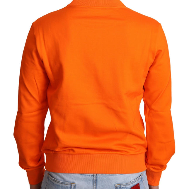 Dolce & Gabbana Orange King Ceasar Cotton Pullover Sweater