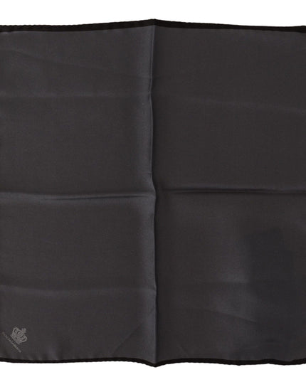 Dolce & Gabbana Gray 100% Silk Square Handkerchief Gray 100% Silk Square Handkerchief