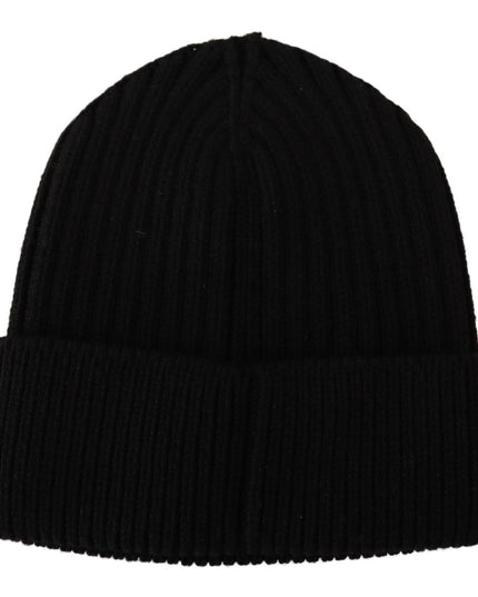 Dolce & Gabbana Black Wool Knit Women Winter Hat