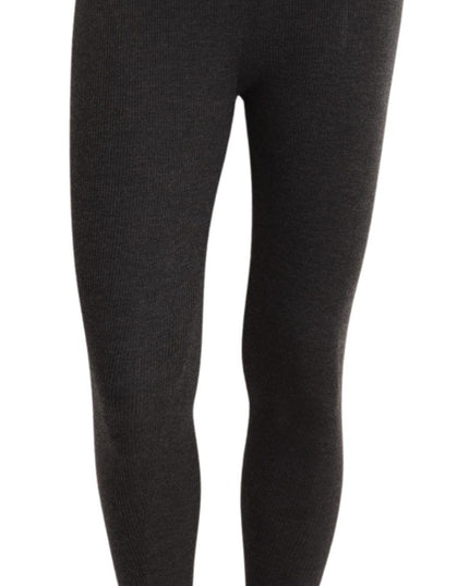 Dolce & Gabbana Gray 100% Cashmere Tights Stocking Socks