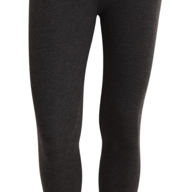 Dolce & Gabbana Gray 100% Cashmere Tights Stocking Socks