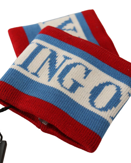 Dolce & Gabbana Multicolor King Of My Life Cashmere Wristband