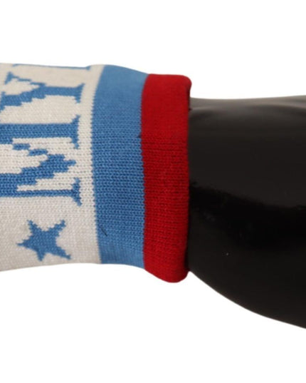 Dolce & Gabbana Multicolor King Of My Life Cashmere Wristband