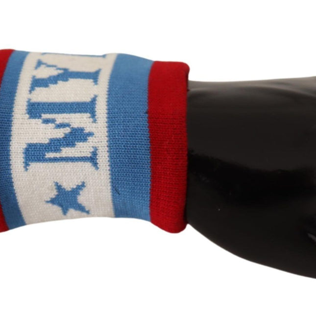 Dolce & Gabbana Multicolor King Of My Life Cashmere Wristband