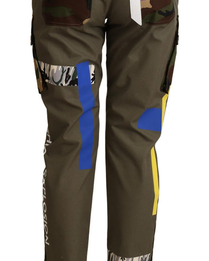 Dolce & Gabbana Green Military Cargo Trouser Cotton Pants