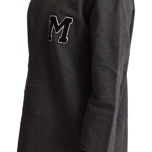 Dolce & Gabbana Gray Embroidered Women Pullover Sweater