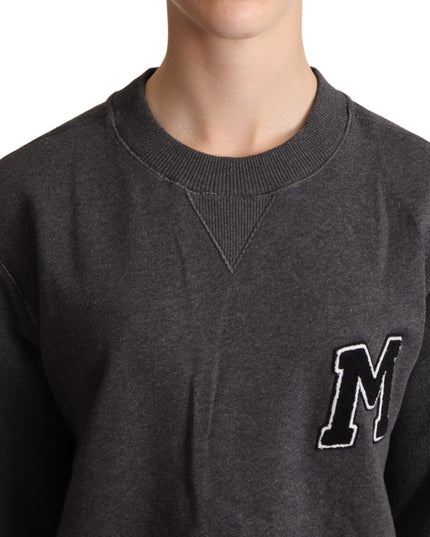 Dolce & Gabbana Gray Embroidered Women Pullover Sweater