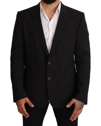 Dolce & Gabbana Black Striped MARTINI Jacket Blazer