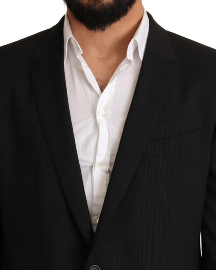 Dolce & Gabbana Black Striped MARTINI Jacket Blazer
