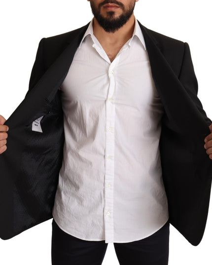 Dolce & Gabbana Black Striped MARTINI Jacket Blazer