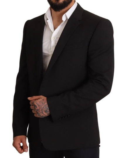 Dolce & Gabbana Black Striped MARTINI Jacket Blazer