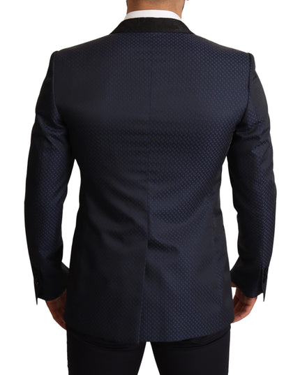 Dolce & Gabbana Blue Wool Slim Fit MARTINI Blazer Jacket