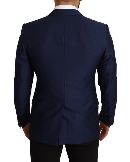 Dolce & Gabbana Navy Blue Slim Fit Jacket MARTINI Blazer