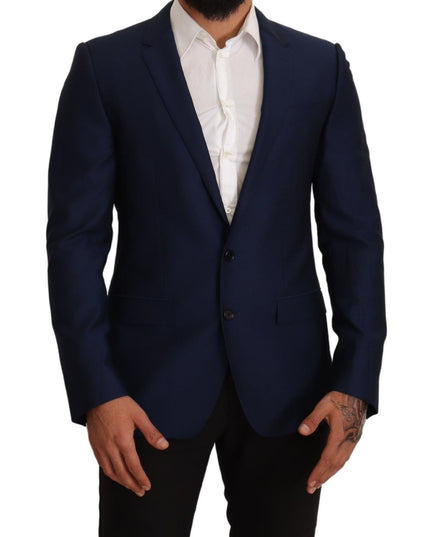 Dolce & Gabbana Navy Blue Slim Fit Jacket MARTINI Blazer