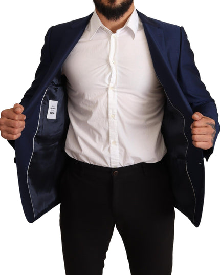 Dolce & Gabbana Navy Blue Slim Fit Jacket MARTINI Blazer