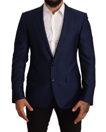 Dolce & Gabbana Navy Blue Slim Fit Jacket MARTINI Blazer