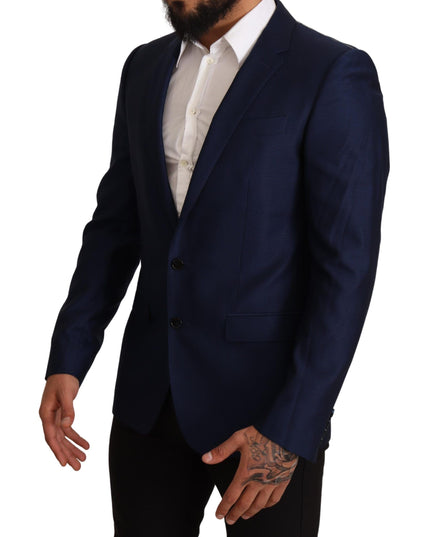 Dolce & Gabbana Navy Blue Slim Fit Jacket MARTINI Blazer
