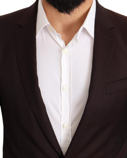Dolce & Gabbana Bordeaux Wool MARTINI Slim Fit Suit