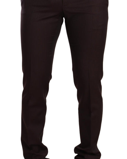 Dolce & Gabbana Bordeaux Wool MARTINI Slim Fit Suit