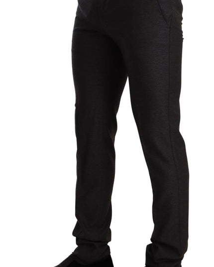 Dolce & Gabbana Gray Wool MARTINI Slim Fit Set Suit