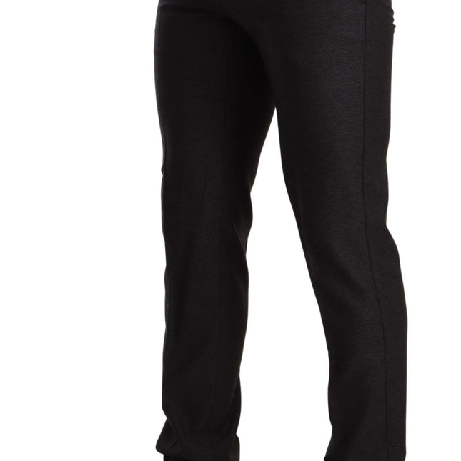 Dolce & Gabbana Gray Wool MARTINI Slim Fit Set Suit