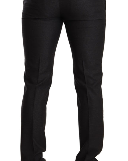 Dolce & Gabbana Gray Wool MARTINI Slim Fit Set Suit