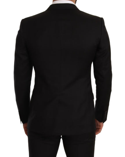 Dolce & Gabbana Black Check MARTINI SLIM FIT 2 Piece Suit