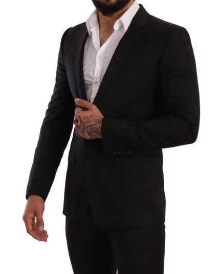 Dolce & Gabbana Black Check MARTINI SLIM FIT 2 Piece Suit
