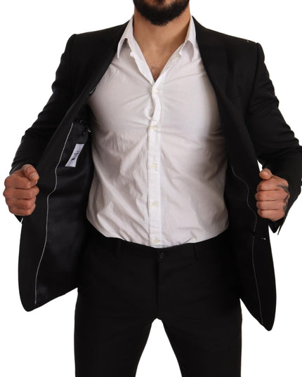 Dolce & Gabbana Black Check MARTINI SLIM FIT 2 Piece Suit