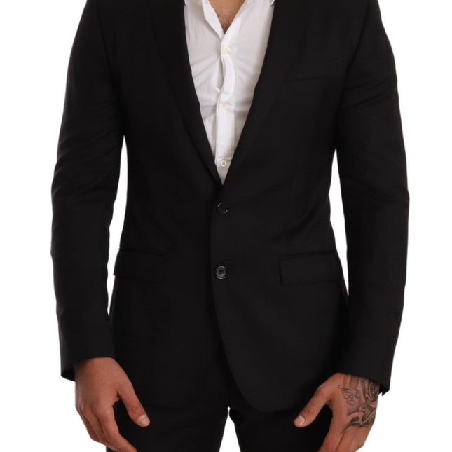 Dolce & Gabbana Black Check MARTINI SLIM FIT 2 Piece Suit