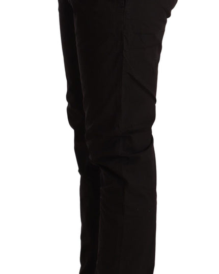 CYCLE Black Mid Waist BAGGY Fit Skinny Trouser