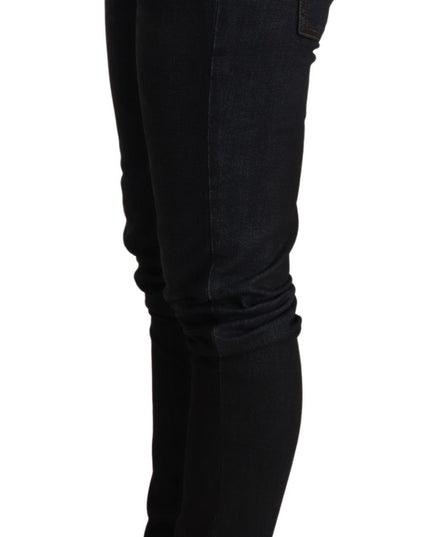 Acht Blue Washed Low Waist Skinny Denim Trouser