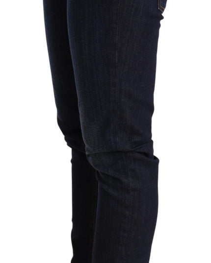 Acht Blue Washed Low Waist Skinny Denim Trouser