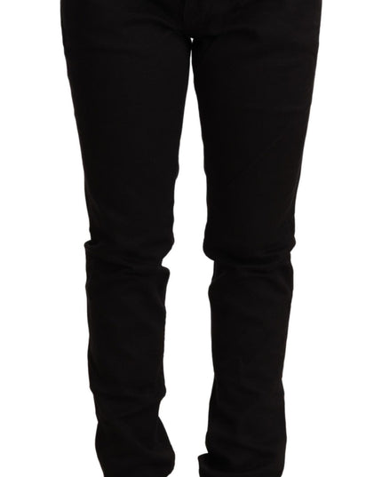 Acht Black Low Waist Skinny Denim Jeans Trouser